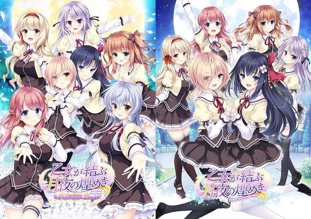 Блеск лунной ночи, связанный девой Дни полнолуния Основная история в комплекте с версией