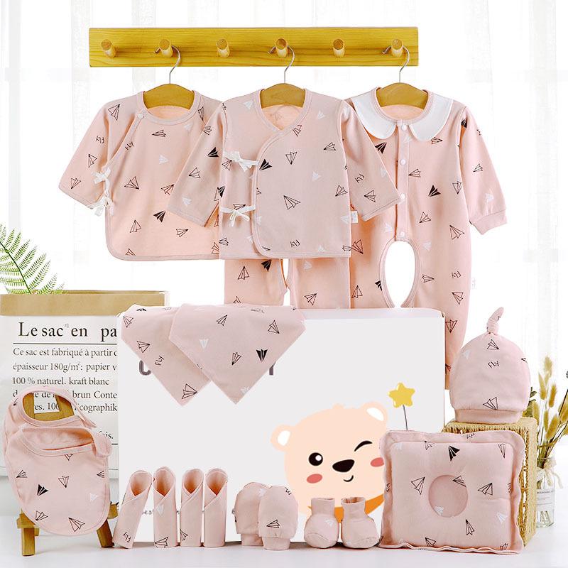 Подарочная коробка с одеждой для новорожденных: Осенне-зимний наряд унисекс для празднования полнолуния Newborn